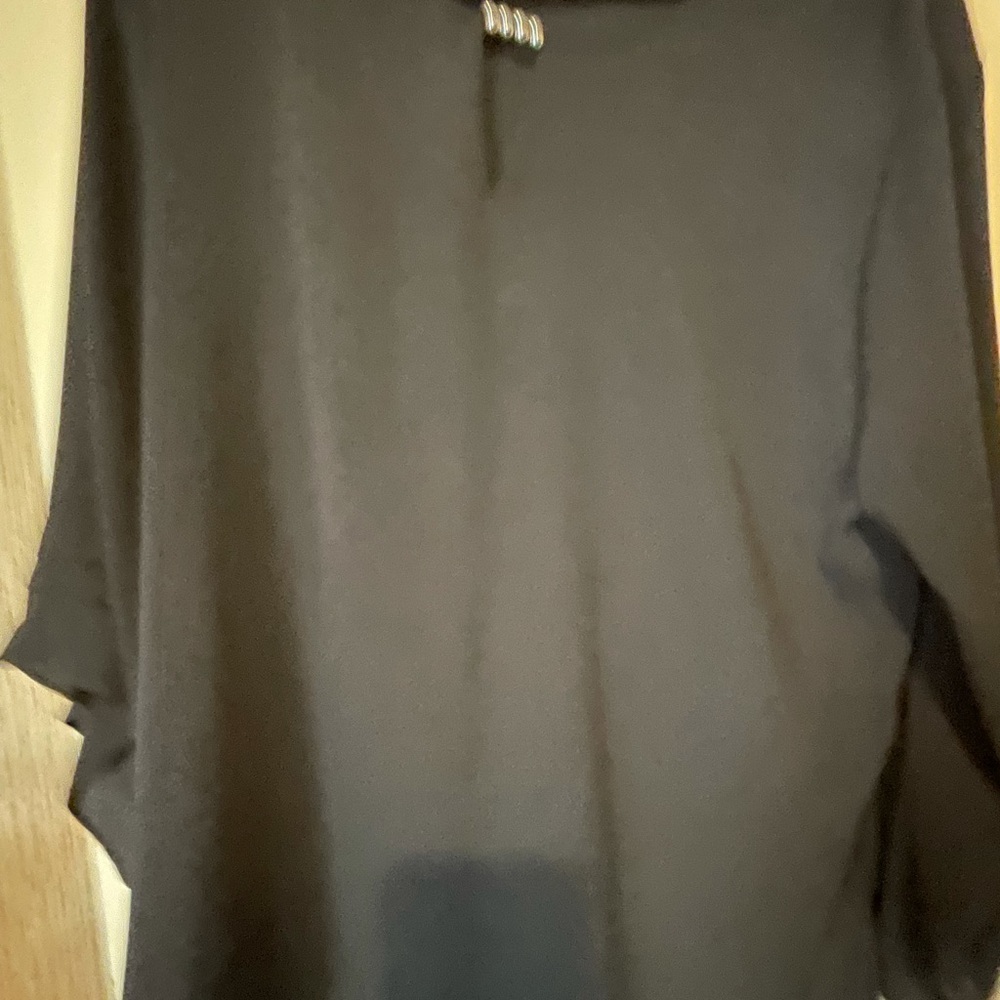 JM sportswear BNWT black dressy shirt XL